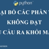 Loại bỏ các phần tử không đạt yêu cầu ra khỏi mảng