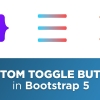 Thay đổi biểu tượng trong navbar toggle icon