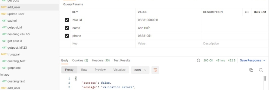 Làm việc với request trong api